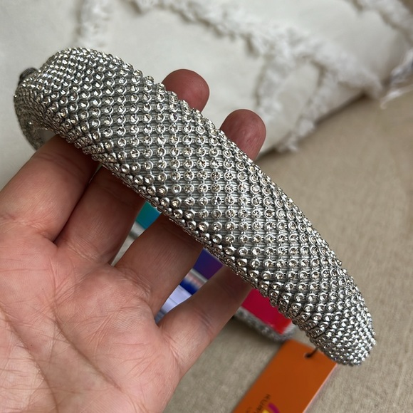 KURT GEIGER VERY SPARKLY CRYSTAL HEADBAND Silver - Picture 15 of 17